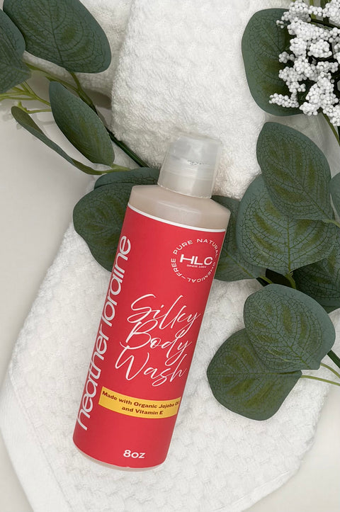 Silky Body Wash with Organic Jojoba Oil and Vitamin E